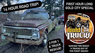 Double K Truck Rescue! Buying 2 ‘67-72 K Trucks and hauling them 7 hours home! - Hour Long Special