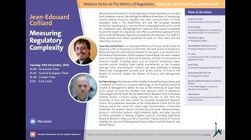 Jean-Edouard Colliard, Measuring Regulatory Complexity,