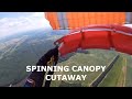 Spinning canopy cutaway