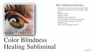 Color Blindness Healing Subliminal