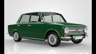Fiat 124 3D Model