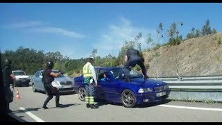 Vídeo Mostra Raiva De GNR a Destruir Carro De Traficantes screenshot 2