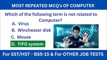 20 Important MCQs of Computer | HST/SST | Sir Naeemullah mahar