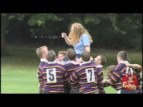 Rugby Team Attack Prank! - Just For Laughs Gags