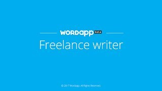 Wordapp freelance writer