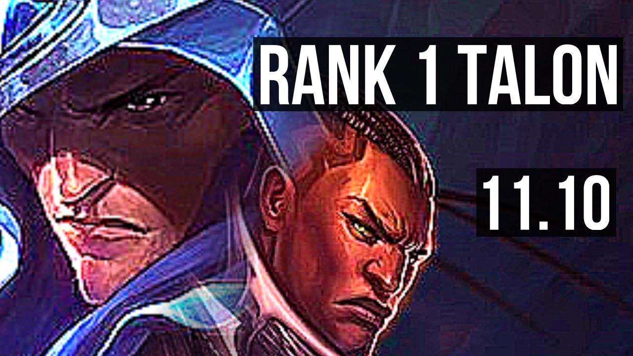 TALON vs LUCIAN (MID) | Rank 1 Talon, 65% winrate, 6 solo kills, 300+ games | BR Challenger | v11.10