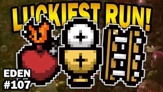 Luckiest Eden Streak Yet! - The Binding of Isaac: Repentance #107
