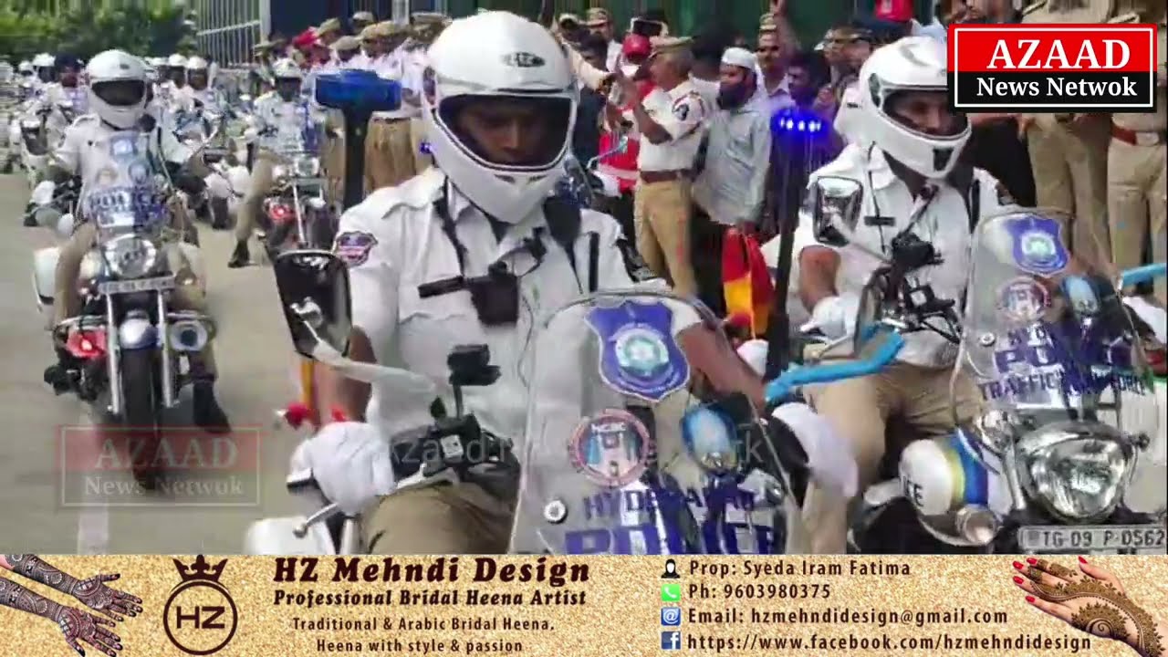 Hyderabad Police Launch Traffic Patrolling Bikes & Marshals