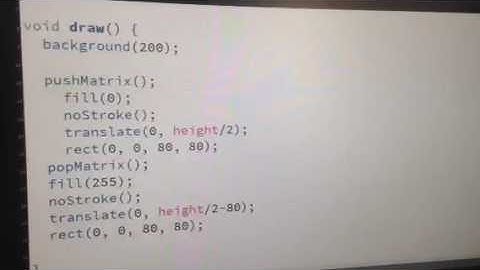 Transformation: Translation in Processing (Java) 2