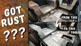 How to remove surface rust WITHOUT any tools!!