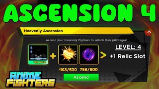 mi HEAVENLY se VOLVIO loco en ANIME FIGHTERS roblox *ASCENSION 4*