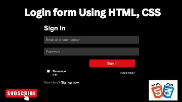 How to Create a Beautiful Login Page with HTML & CSS | Beginner Friendly