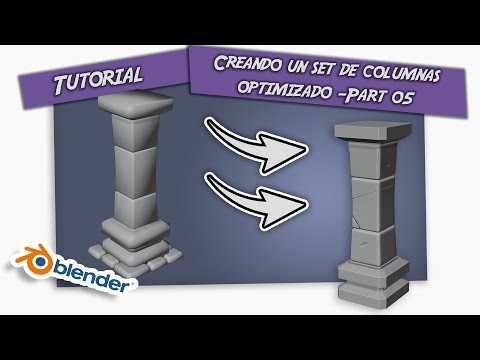 Environment🏛️ para videojuegos - Pack Columnas 🏛️ optimizado - Blender - Parte 05