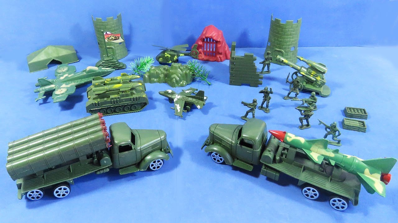 Caja de Soldados y Equipo Militar De Juguete - TOYS REVIEW - Toys