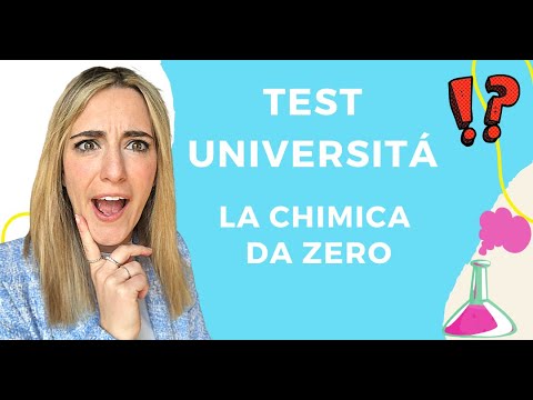 CHIMICA DA ZERO TEST D'INGRESSO - CHIMICA DA ZERO TEST D'INGRESSO