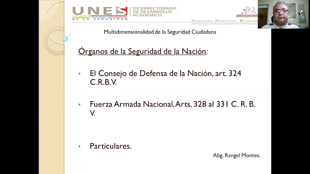 UNES. Unidad I. Seguridad y Defensa de la Nación, Seguridad del Estado y Seguridad Ciudadana.