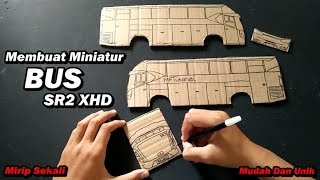 Cara Membuat Miniatur Bus SR2 XHD Dari kardus | Ide Kreatif