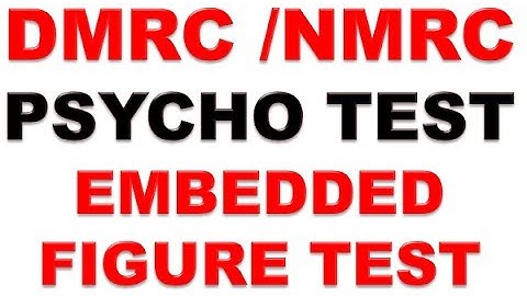 DMRC/NMRC PSYCHO TEST  EMBEDDED FIGURE TEST PART-1