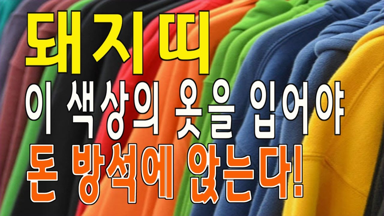 2026년 돼지띠와 궁합이 잘 맞는 색상의 옷을 입어야 빚 청산하고 돈 방석에 앉는다.