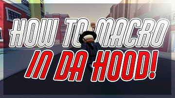 How To Scroll Wheel Macro In DA HOOD!!