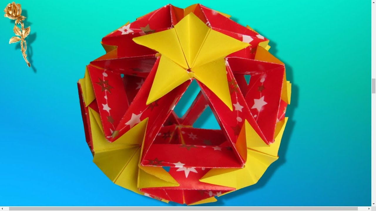 Origami Modulaire Kusudama étoile