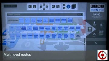 Interactive digital wayfinding and directories for G. Pompidou european hospital: ViaDirect