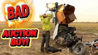 BROKEN Light Tower From The Auction Needs Major Repairs!