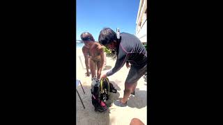 How to get an Empowered woman certified for CMAS scuba
