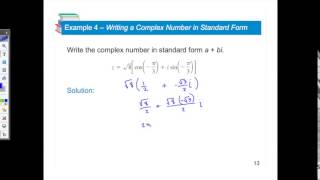 6.5 Trigonometric Form of a Complex Number