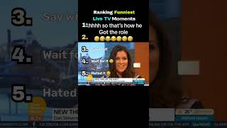 Ranking Funniest Live TV Moments #funny #shorts