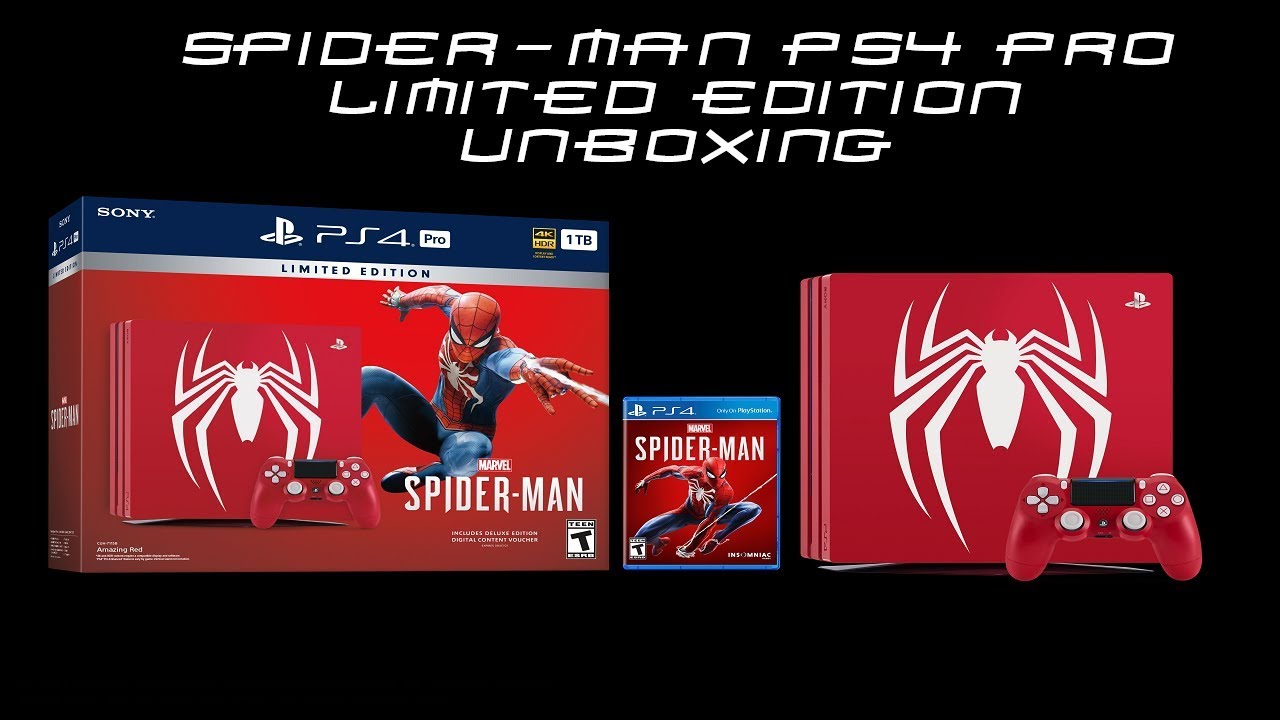 Spider-Man PS4 Pro Limited Edition Unboxing! - YouTube