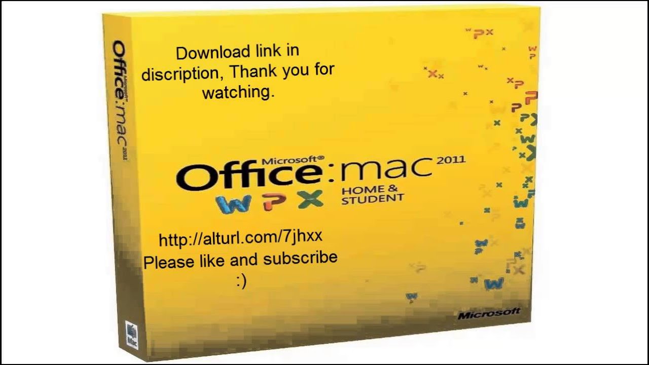 Office Mac Home and Student 2011 download - YouTube