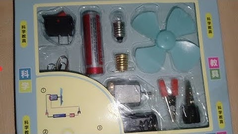 How to ensemble Science kit ?mini bulb and fan with battery 🔋science kit for school project #foryou 