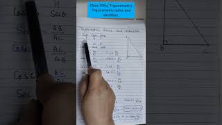 class 10th Trigonometry trigonometric ratios and identities #neet #alphatobetaclasses #maths