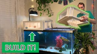 DIY Above Tank Basking Platform for Turtles - Grecian Theme - Step By Step Build - Part 1