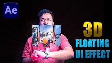 3D Floating UI Animation in After Effects Tutorial in Hindi (For Beginners) | No Plugins Required