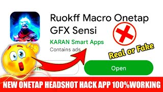 Rouck ff Onetap Gfx Sensi App || gfx and optimized Sensitivity Hack app #white444 screenshot 5