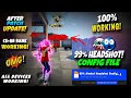 Auto Headshot Config File 🚀🎯 freefire aimbot + Aimlock 🎯 | Headshot config file free fire max 🔥🥶