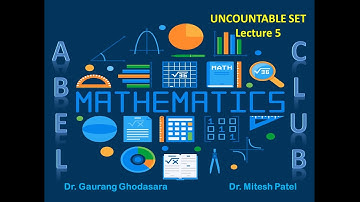 Mathematical Analysis Lect.5/NET/SET/IITJAM/Uncountable/Analysis/Mitesh J Patel/Gaurang Ghodasara