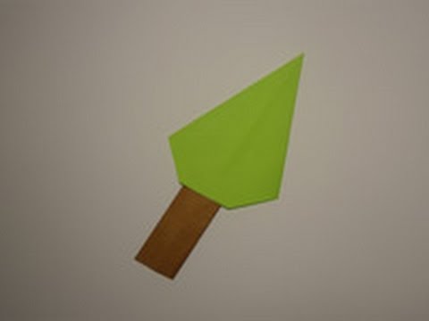 Оригами деревья из бумаги для детей схемы