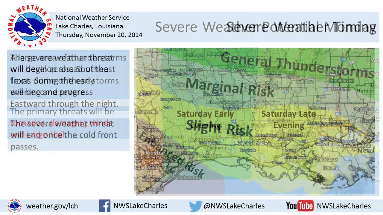Severe Weather Possible Saturday Evening - YouTube