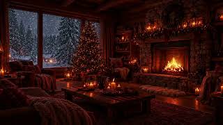 Peaceful Winter Snowfall by the Fireplace | Soft Piano Music for Sleep, Relaxation and Study screenshot 2
