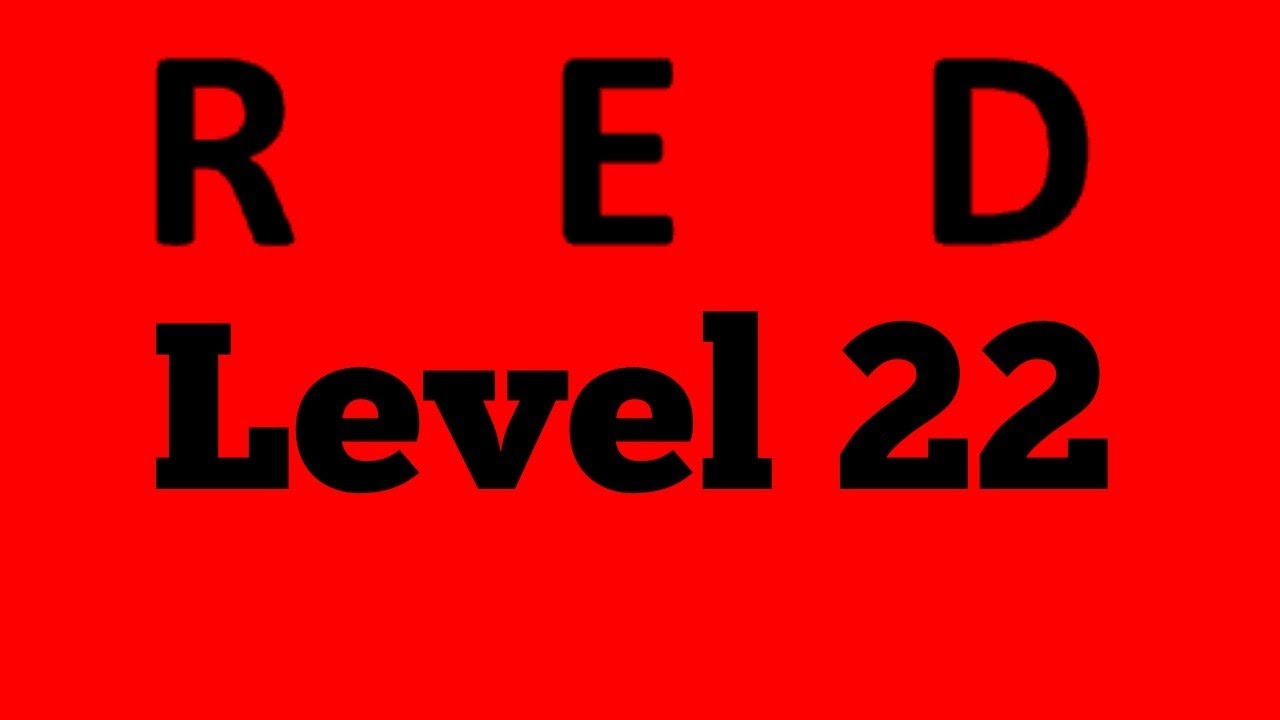 Red Level 22 By Bart Bonte Android Walkthrough Solution Ios