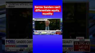 Bernie Sanders struggles to tell the difference between equity, equality #shorts