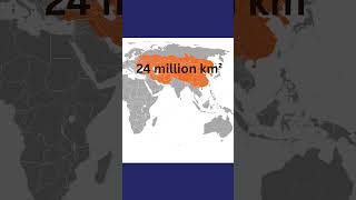 Largest Empire Ever #historyfacts #historyshorts #historyuncovered #mongolempire #historytrivia