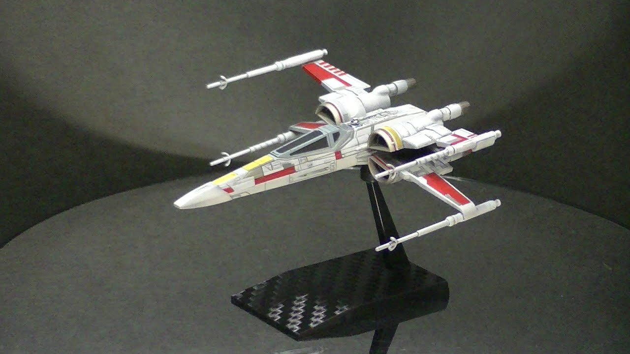 BANDAI STAR WARS VEHICLE MODEL 011 BLUE SQUADRON RESISTANCE X WING ...