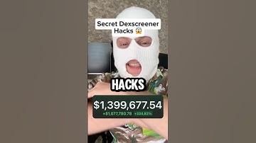 SECRET DEXSCREENER HACKS 🦉 #dexscreener #memecoin #memecoins