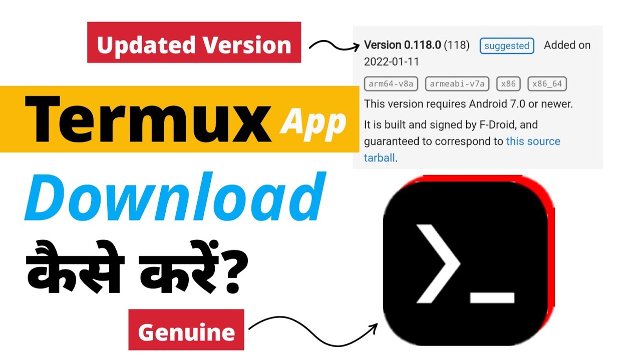 Termux App Download Kaise Karen | how to download updated & genuine termux app for android #termux