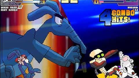 MUGEN battle #2469: Danger Mouse & Count Duckula vs Blue Aardvark & R.O.B