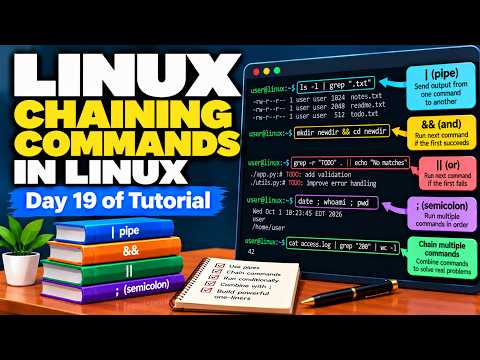 Chaining Commands in Linux - Day 19 of Tutorial